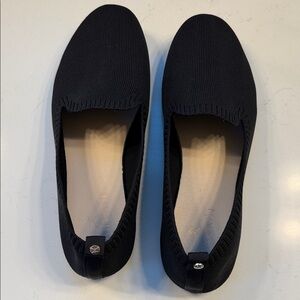 Danskin Black Knit Slip-On Footwear